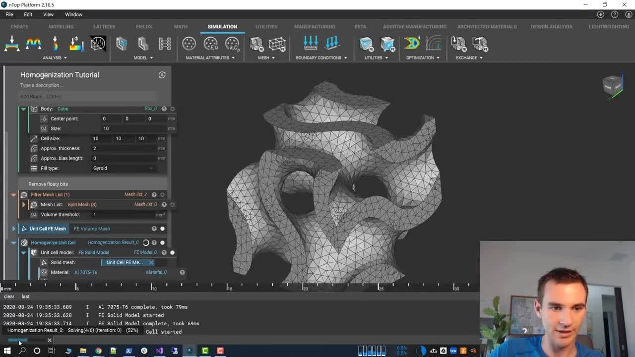 Video: How to accelerate FE simulations of lattices using homogenization