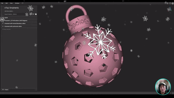 video: Create multiple unique ornament designs using a reusable workflow