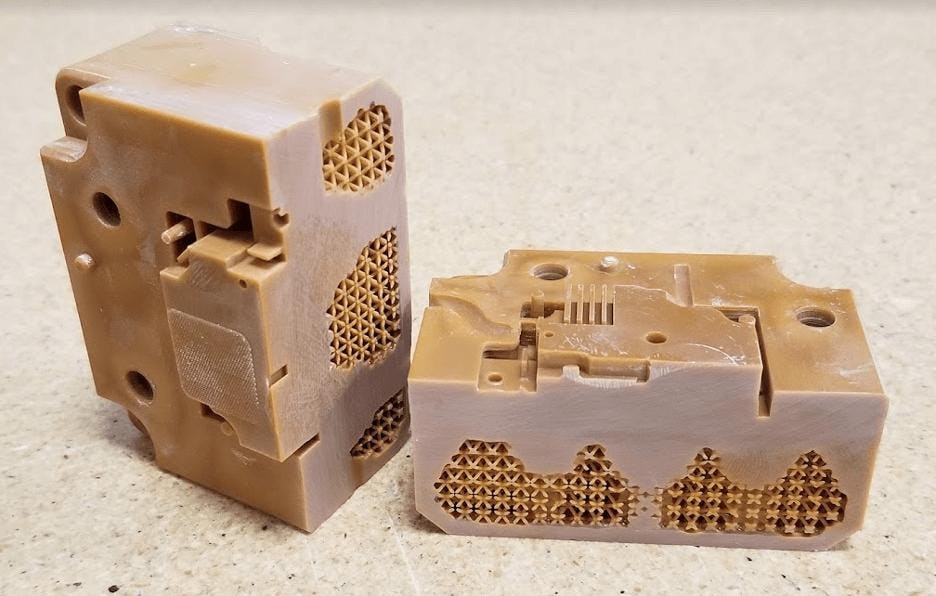 Lightweight 3D printed mold tool