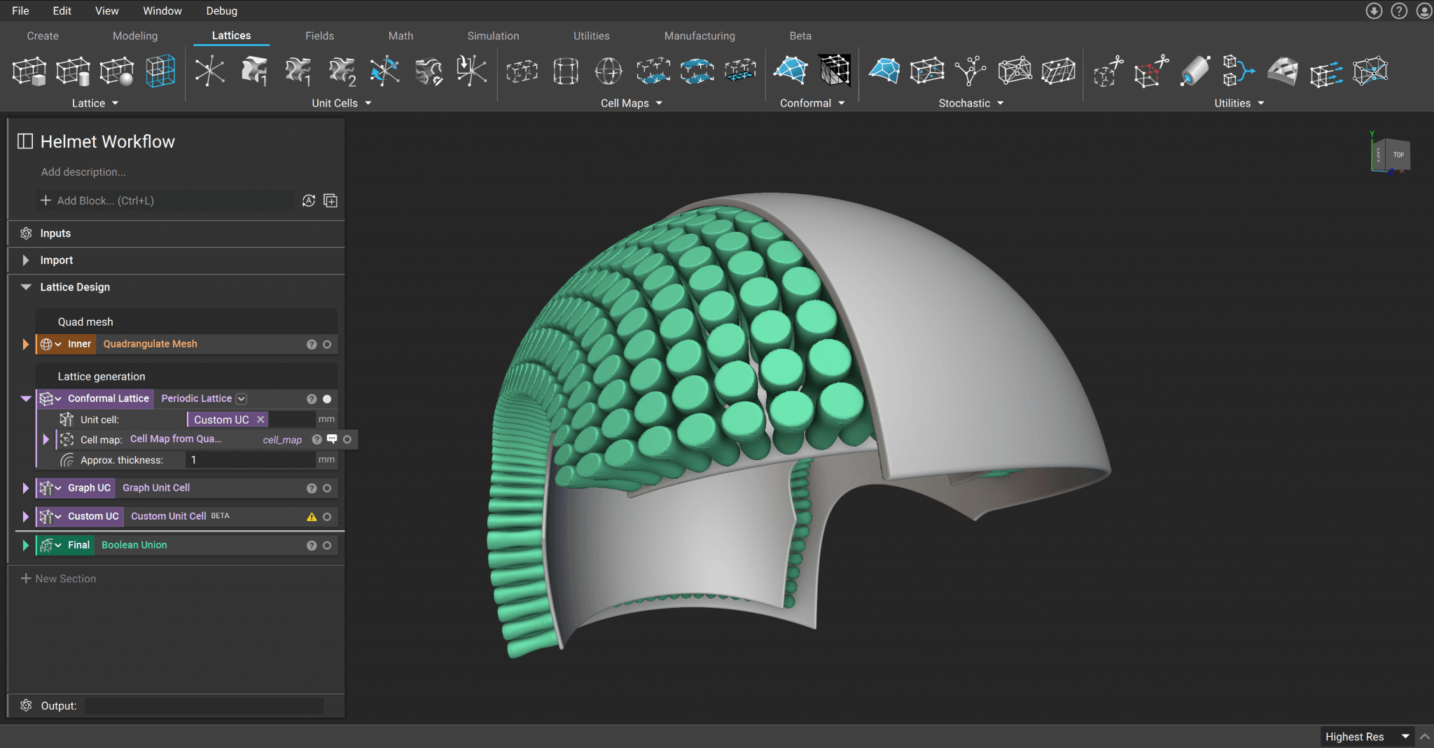 Architected materials for impact absorption | nTop | nTop