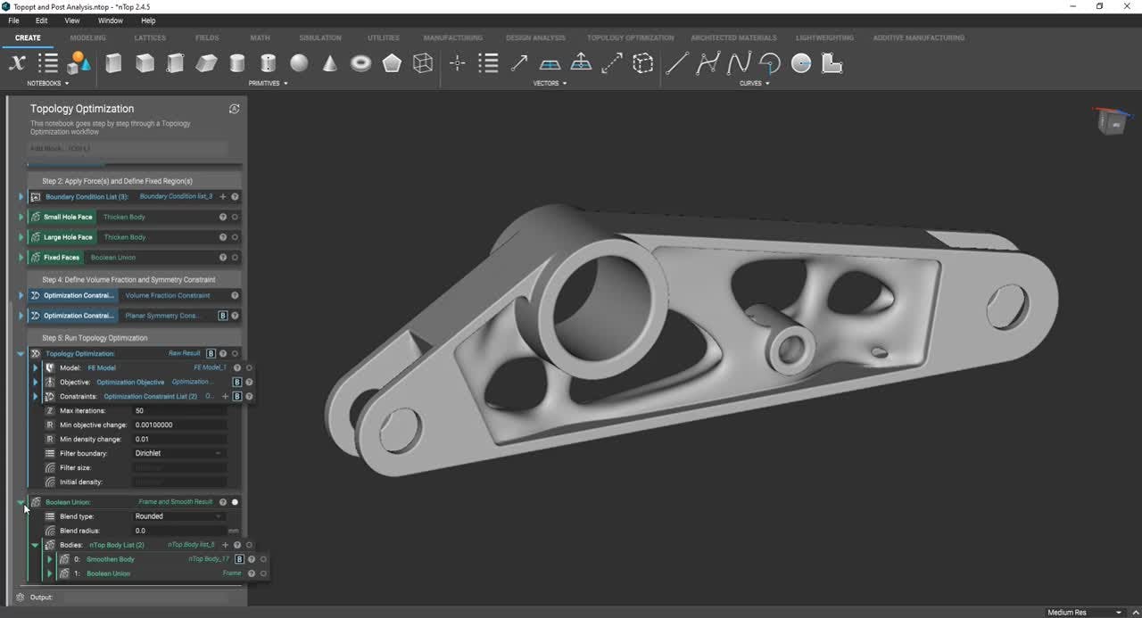 video: Topology optimization 101: How to setup a basic workflow in nTop