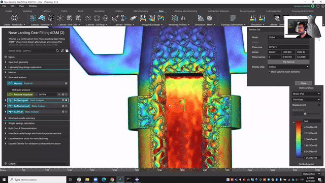 video: Landing gear optimization for additive manufacturing